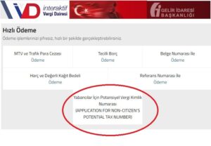 کد مالیاتی در ترکیه